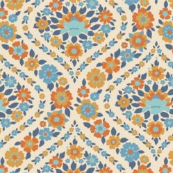 TILDA WALLFLOWER - Bianca blue