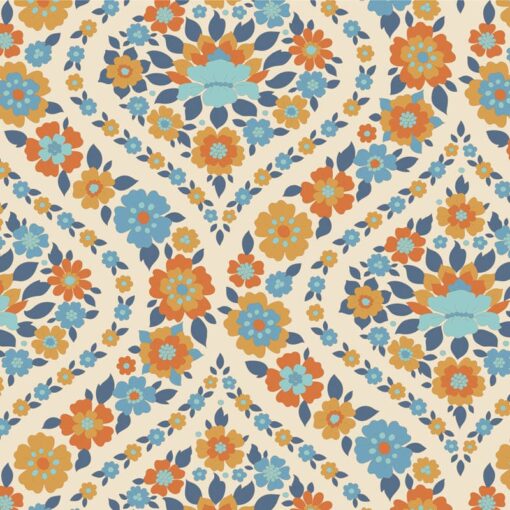 TILDA WALLFLOWER - Bianca blue