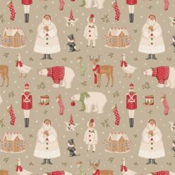 TILDA MERRY LITTLE CHISTMAS amigos de invierno fondo porcelana