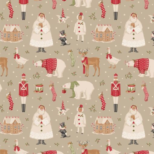 TILDA MERRY LITTLE CHISTMAS amigos de invierno fondo porcelana