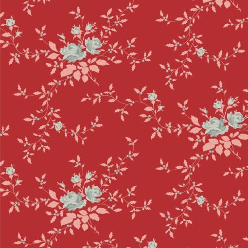 TILDA MERRY LITTLE CHISTMAS - Eve & Noel - Navidad fondo rojo