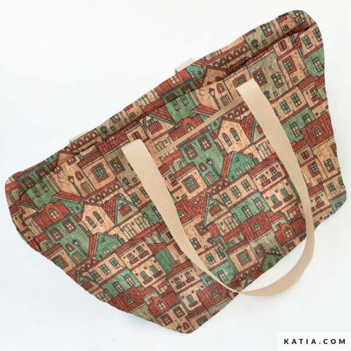 tela KATIA cork print URBAN