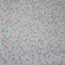 tela Katia POPLIN LIGHT PRINT rustic blue