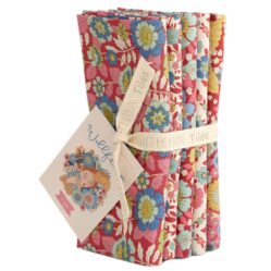 TILDA WALLFLOWER pack fat quarters x tonos - burdeos - rosa