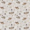 mapaches volando - colección GREAT JOURNEY - FIGOfabrics - NORTHCOTT fabrics