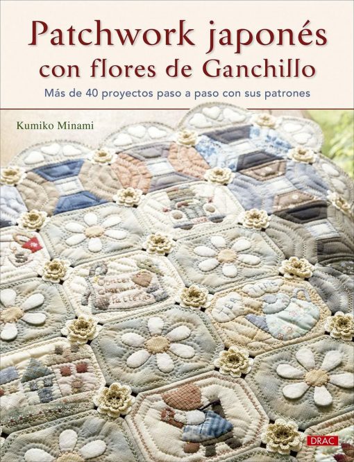 PAtchwork japonés con flores de ganchillo