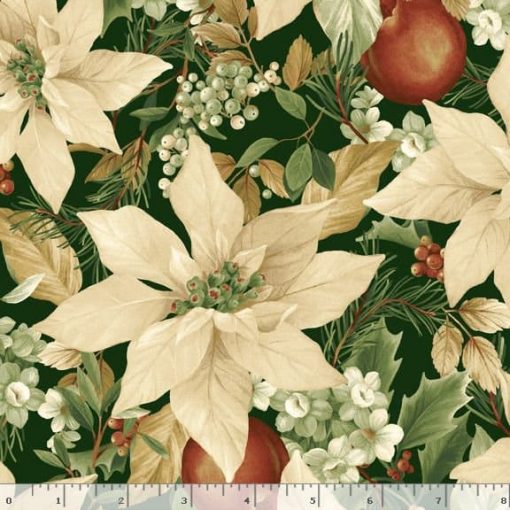 tela marcus fabrics winter botanicals