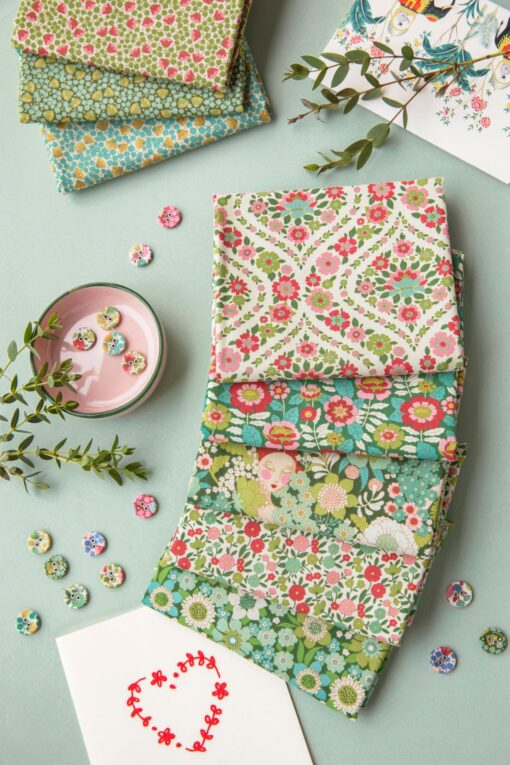 TILDA WALLFLOWER pack fat quarters x tonos - Imagen 9