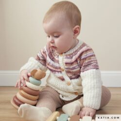 REVISTA KATIA BEBE 114 - chaqueta - new ultrasoft + baby jacquard