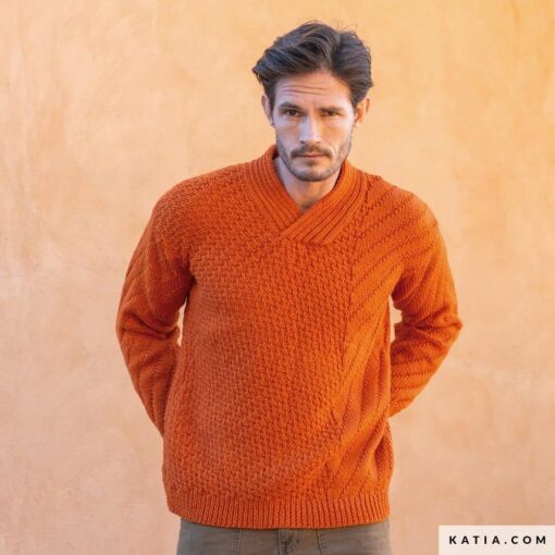 REVISTA KATIA esp THE BASIC - hombre jersey - lana craft lover