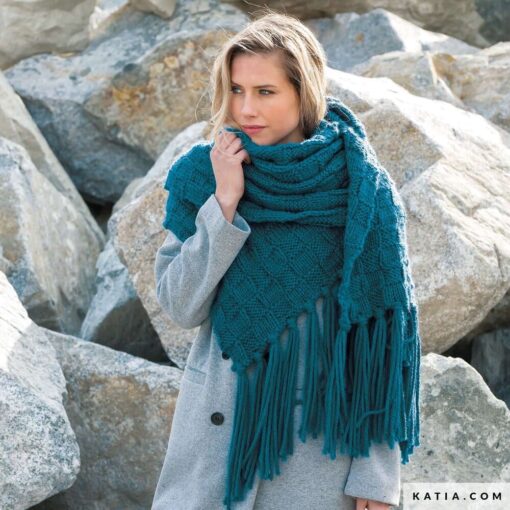 REVISTA KATIA esp THE ESSENTIALS - chal bufanda mujer - lana