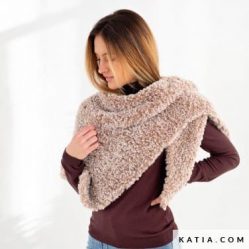 patron chal triangular con Polar de Katia Yarns