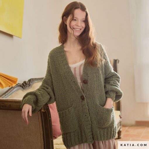 REVISTA KATIA CONCEPT esp WOOL TEXTURES - chaqueta mujer - susurro