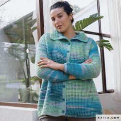 REVISTA KATIA esp TWIST & COLOR - chaqueta mujer - lana azteca fine lux