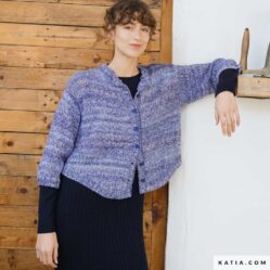 REVISTA KATIA esp TWIST & COLOR - chaqueta mujer - lana cricket