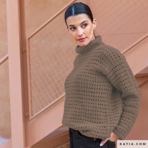 REVISTA KATIA esp THE BASIC - mujer jersey - lana soft gratte