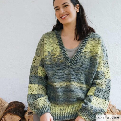 REVISTA KATIA esp TWIST & COLOR - jersey mujer - lana merino ombré