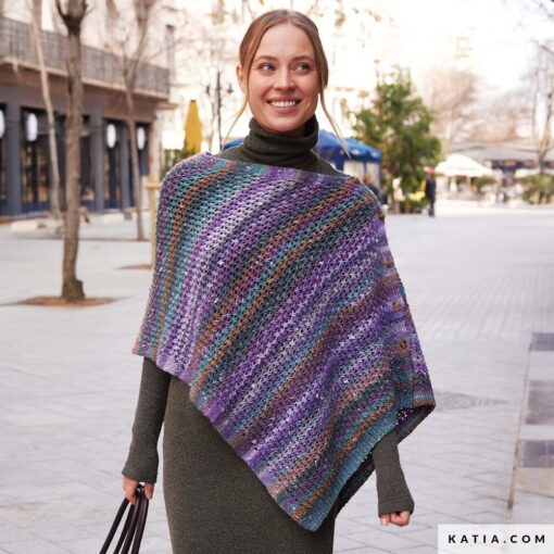 REVISTA KATIA CONCEPT esp MULTICOLOR 2 - mujer poncho - zekkei
