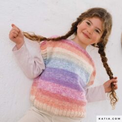 REVISTA KATIA esp TWIST & COLOR - chaleco niña - lana ultrasoft color