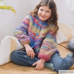 REVISTA KATIA esp TWIST & COLOR - jersey niña - lana wow fluffy color trend
