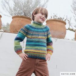 REVISTA KATIA esp TWIST & COLOR - jersey niño - lana azteca