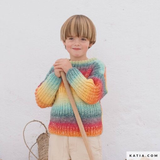 REVISTA KATIA esp TWIST & COLOR - jersey niño - lana funny azteca