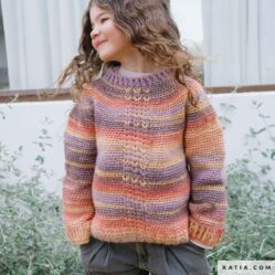 REVISTA KATIA esp TWIST & COLOR - jersey niña - lana azteca