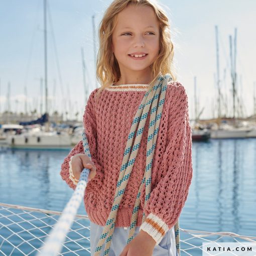 patron jersey niña knitting 2021 prim verano