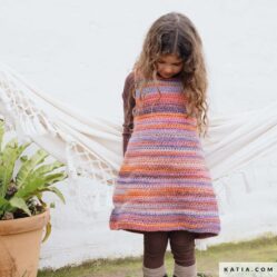 REVISTA KATIA esp TWIST & COLOR - vestido niña - lana azteca