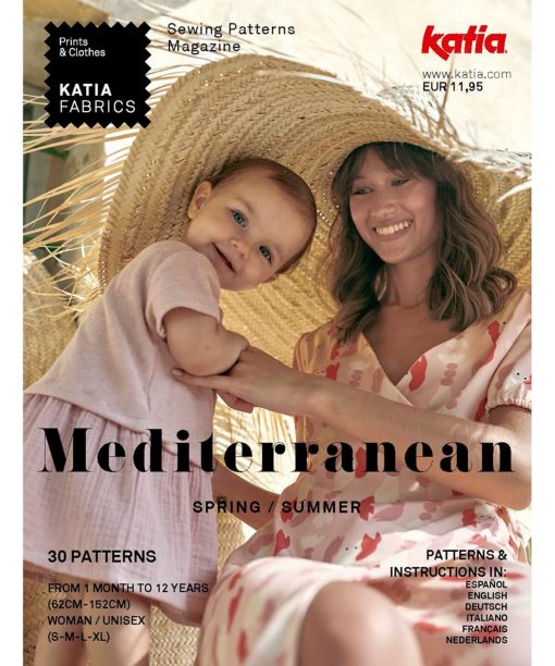 portada revista patrones telas Katia fabrics costura primavera verano MEDITERRANEAN