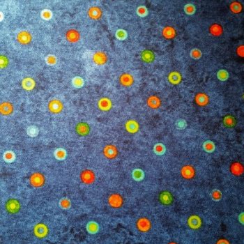 tela patchwork mascarillas colorwork topos fondo azul