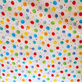 tela patchwork mascarillas sunshine topos